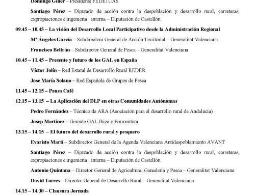 Jornada Grupos de acción local en la próxima programación 23-27