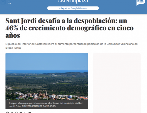 Sant Jordi la localidad que más ha crecido en población en los últimos cinco años